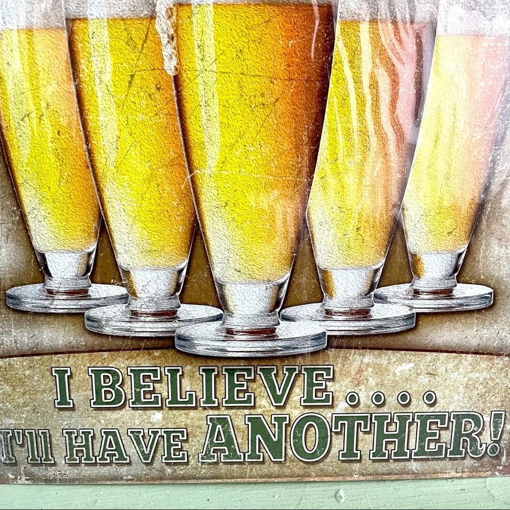 NEW Beer Metal Sign